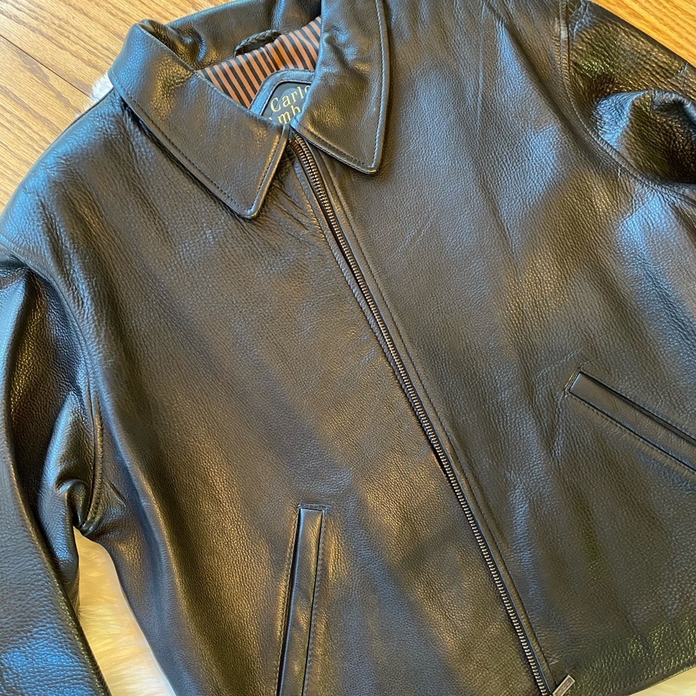 Black leather jacket - women’s size L